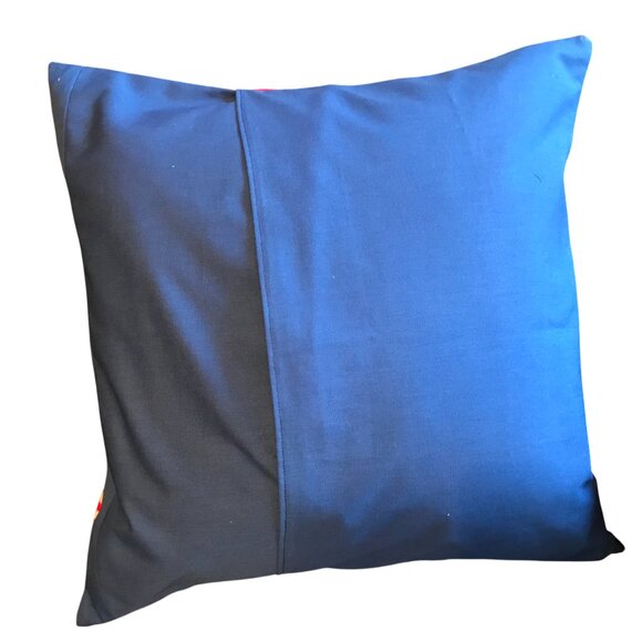 Patriotic Pillow Cover: Patchwork Stars, God Shed His Grace on Thee, 18 x 18 - Picture 2 of 8